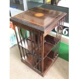 An Edwardian Revolving bookcase, dimensions approx