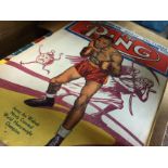 Two boxes containing boxing magazines including Wo