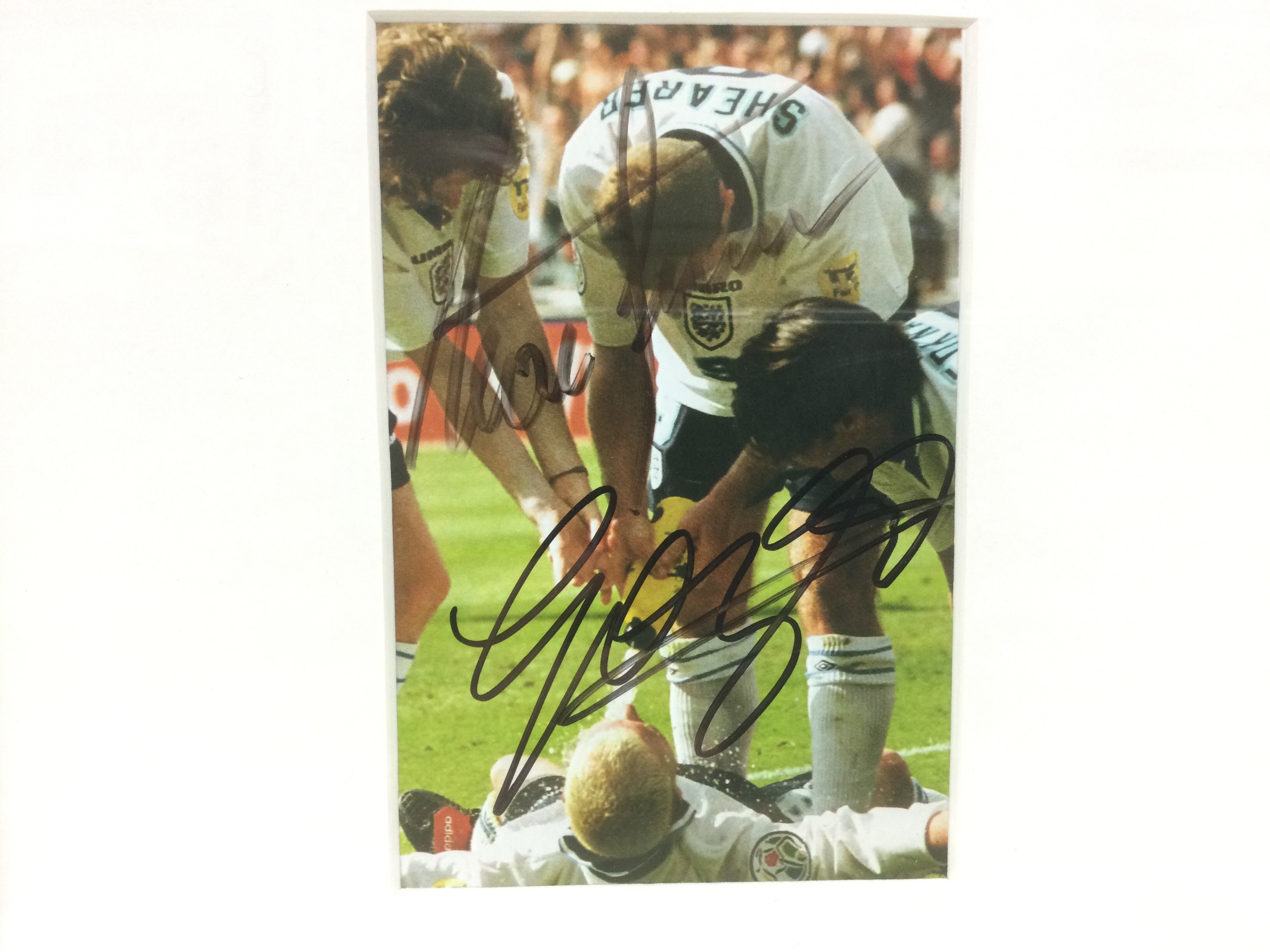 Two framed and signed prints of England footballer - Image 2 of 4