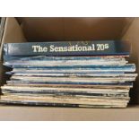 A collection of LPs by various artists including T