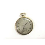 An Art Deco 18ct gold cased pocket watch, approx 5