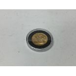 A Victorian 1893 full sovereign in a case. Approx