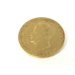 1825 George IV full gold sovereign.Postage A