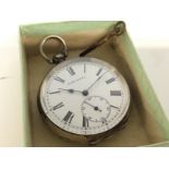 A .800 silver cased Sans Rival pocket watch , with