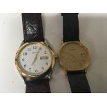 A Gents Bulova watch and a Seiko gents watch with