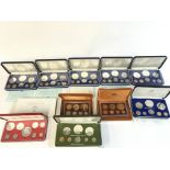 10 assorted coin sets from Trinidad and Tobago Bar