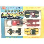 A Boxed Corgi Toys Lotus Racing Tam Gift Set 37.