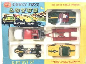 A Boxed Corgi Toys Lotus Racing Tam Gift Set 37.