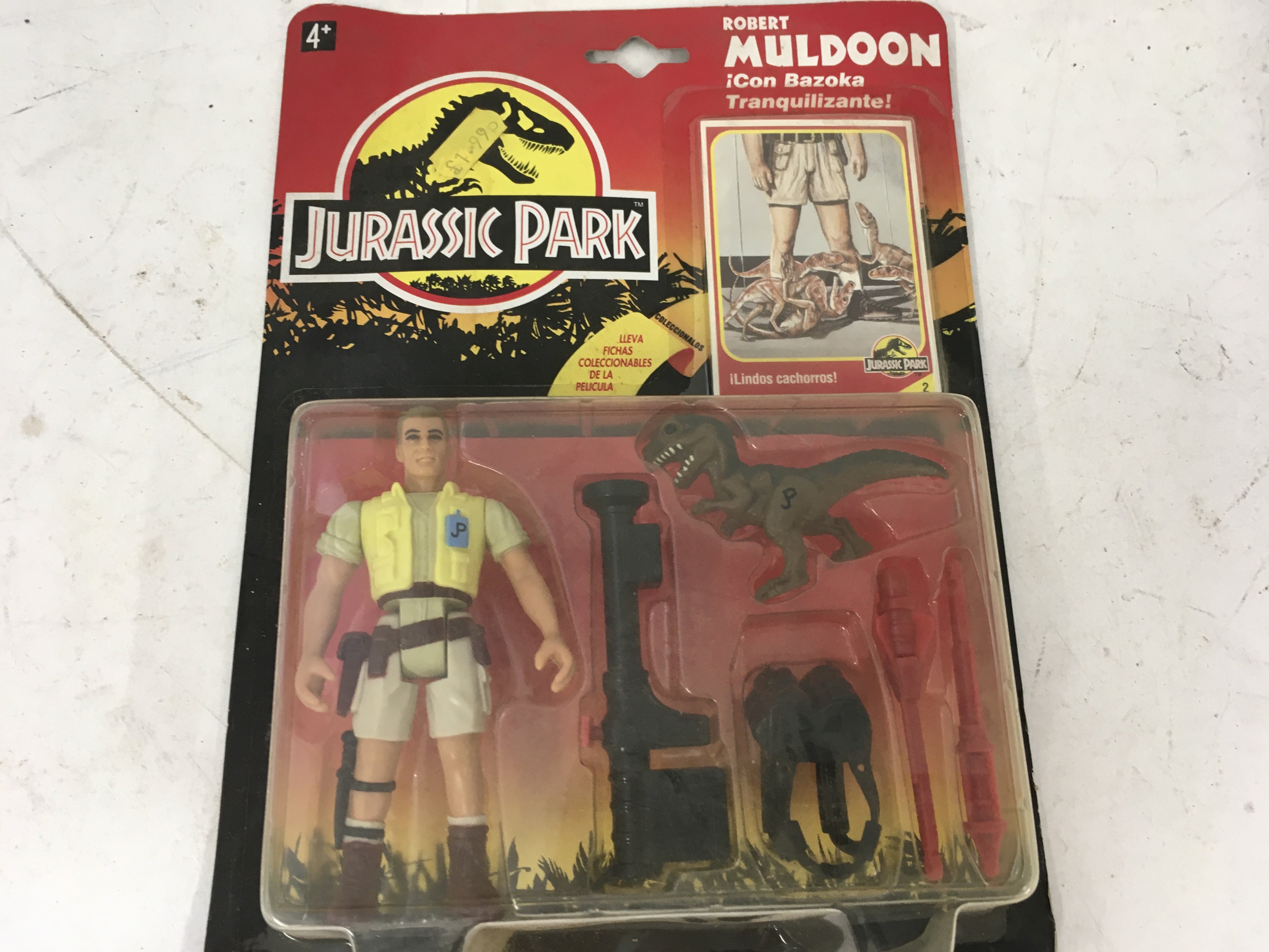 Two carded vintage Jurassic Park action figures Al - Image 2 of 5