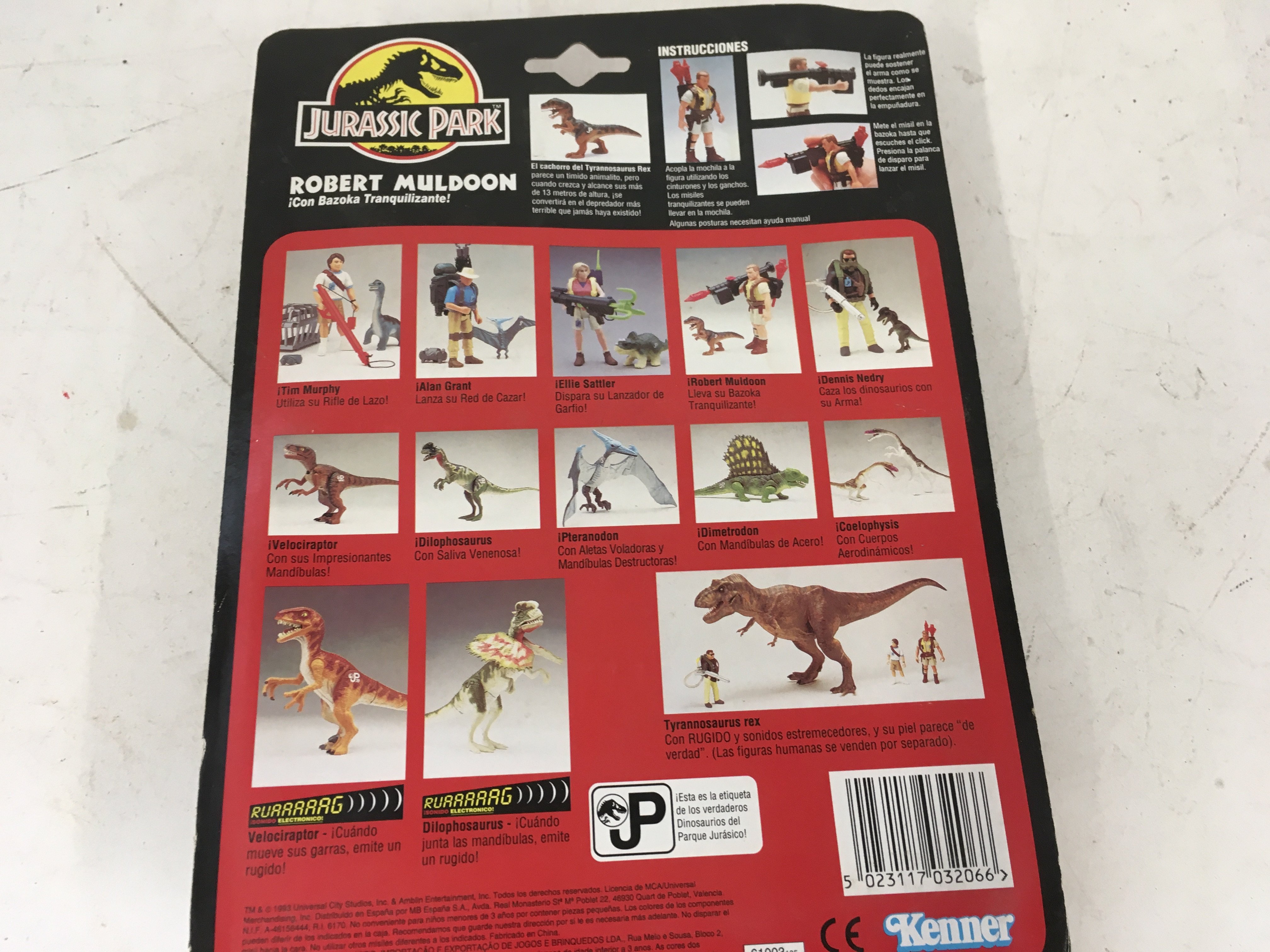Two carded vintage Jurassic Park action figures Al - Image 3 of 5