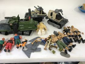 Assorted collection of Playworn toys including GI