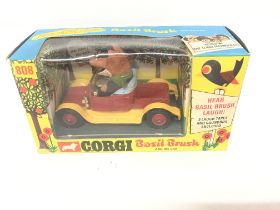 A Boxed Corgi Basil Brush And His Car. #808.