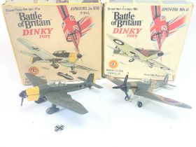 2 X Boxed Dinky Toys Battle Of Britain Aircraft in