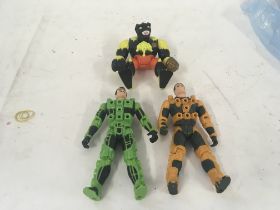 Collection of 3 action figures from GI Joe and Cen