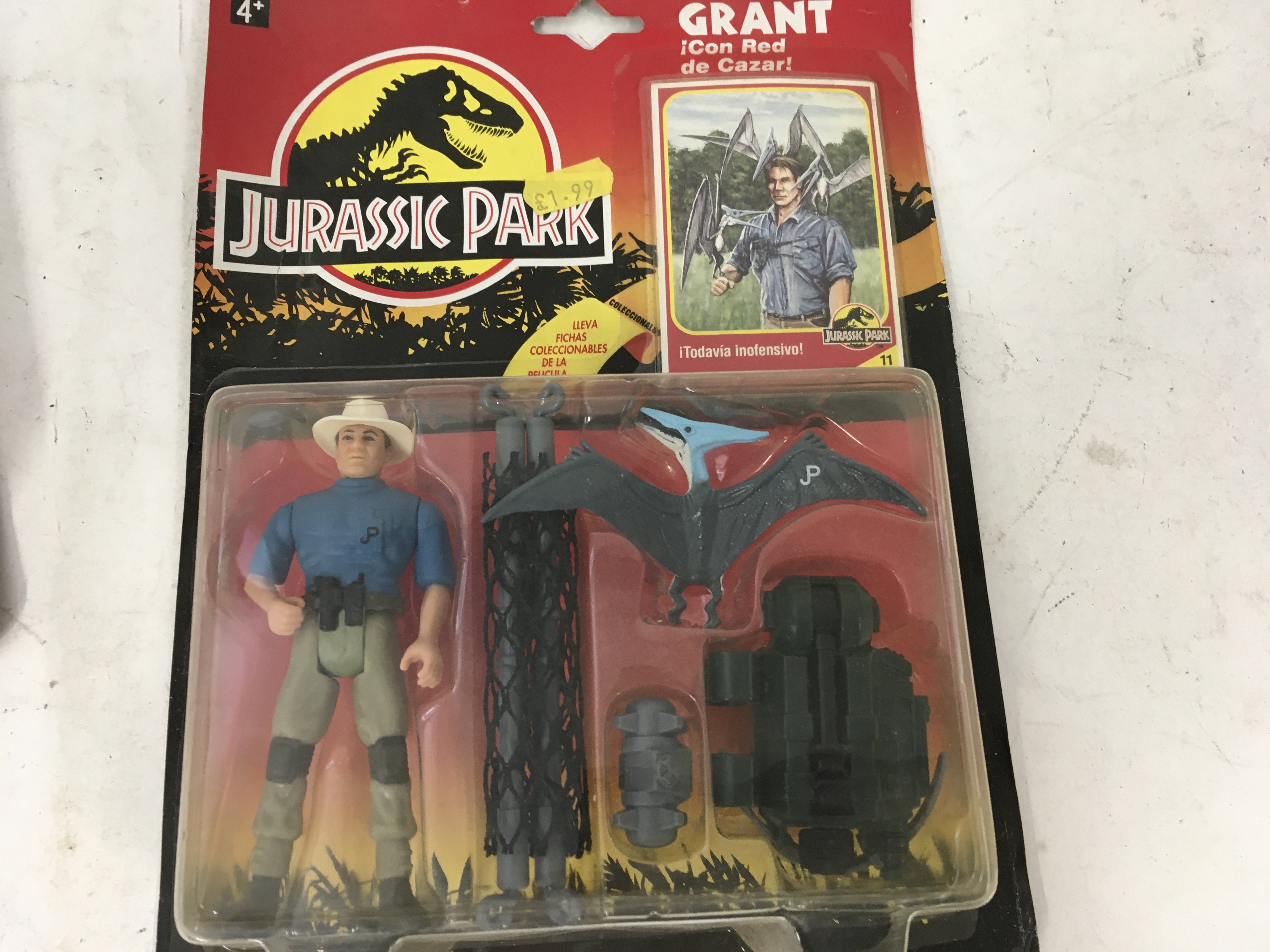 Two carded vintage Jurassic Park action figures Al - Image 4 of 5