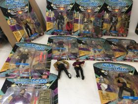 Collection of 10 opened but carded action figures