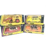 4 X Boxed Corgi Vehicles including a MF 508 Tracto