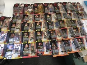 A collection of 35 carded Star Wars action figures