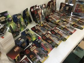Collection of Star Wars carded action figures plus