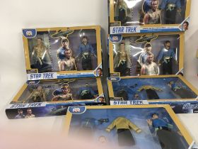 Collection of 6 boxed Star Trek 8 inch action figu