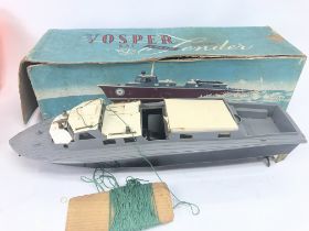 A Boxed Vosper RAF Crash Electric Tender Boat.