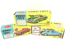 3 X Boxed Corgi Vehicles. A Bentley Continental Sp