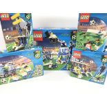 5 X Boxed Lego Football Sets including set Numbers