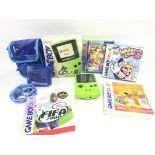 A Boxed Nintendo Game Boy Color. (Green) with 4 Bo