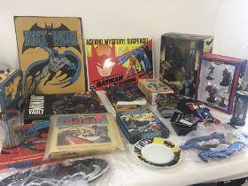 Collection a variety of Batman related items inclu