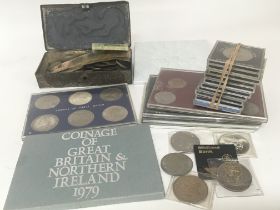 A collection of coins included Victorian and later