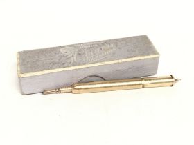 S Mordan & Co 9ct gold pencil. 6.6g postage catego