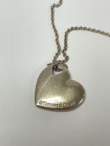 A Tiffany heart pendant on chain