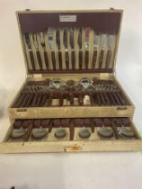 A collection of cased cutlery.- NO RESERVE