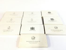 10 assorted coin sets from Malta Papua New Guinea