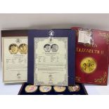 5 commemorative coins sets including gold and plat