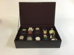 A collection of various watches and pocket watches
