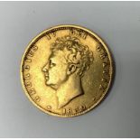1830 George IV full shield back sovereign (A)