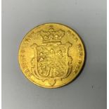 A full 1825 George IV sovereign. (A)