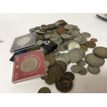 A collection of used circulated British coinage in