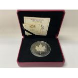 A cased Royal Canadian Mint 2019 $10 fine silver a