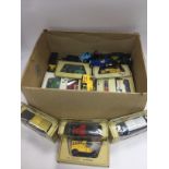 A box of Matchbox Models of Yesteryear die cast ve