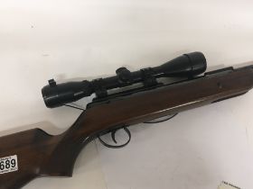 A BSA air sport .22 caliber air rifle with silence