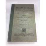 A 1919 publication of 'The Treaty Of Peace Between The Allied And Associated Powers And Germany'.