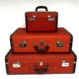 A matching set of 3 vintage style Prada Mandarino