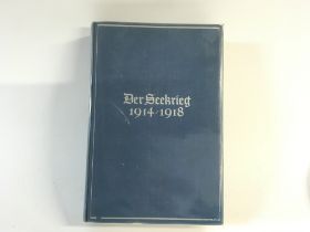 A book from Adolf Hitler state Yacht AVISO GRILLE. The book is Der Seekreig 1914/18 by Wilhelmina