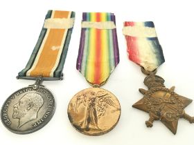 A group of three First World War medals including