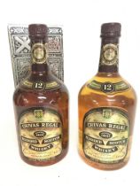 A pair of Chivas Regal aged 12 years blended scotc