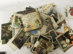 A large collection of antique and Vintage postcard