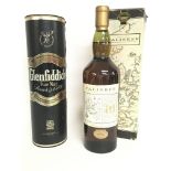 A boxed bottle of Glenfiddich Pure Malt Scotch Whi