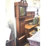 A brass faced longcase clock by John Martyn of Nor